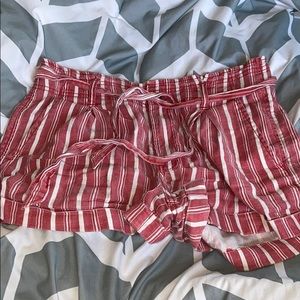 Red and White shorts